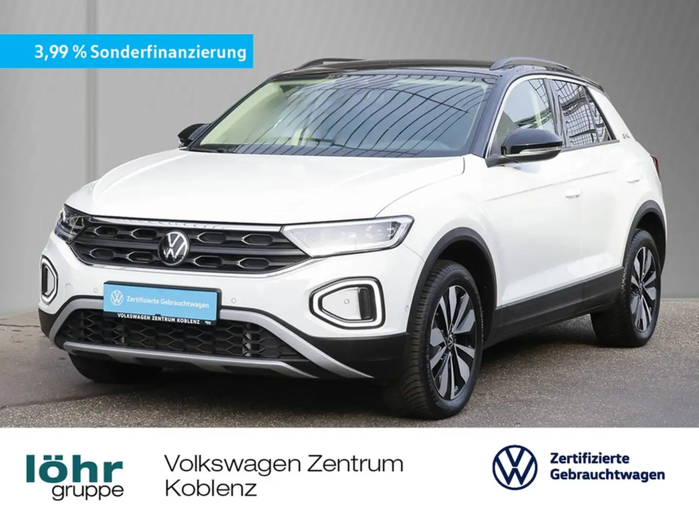Volkswagen T-Roc 2.0 TDI DSG Goal AHK/RFK/Navi Weiß - 1