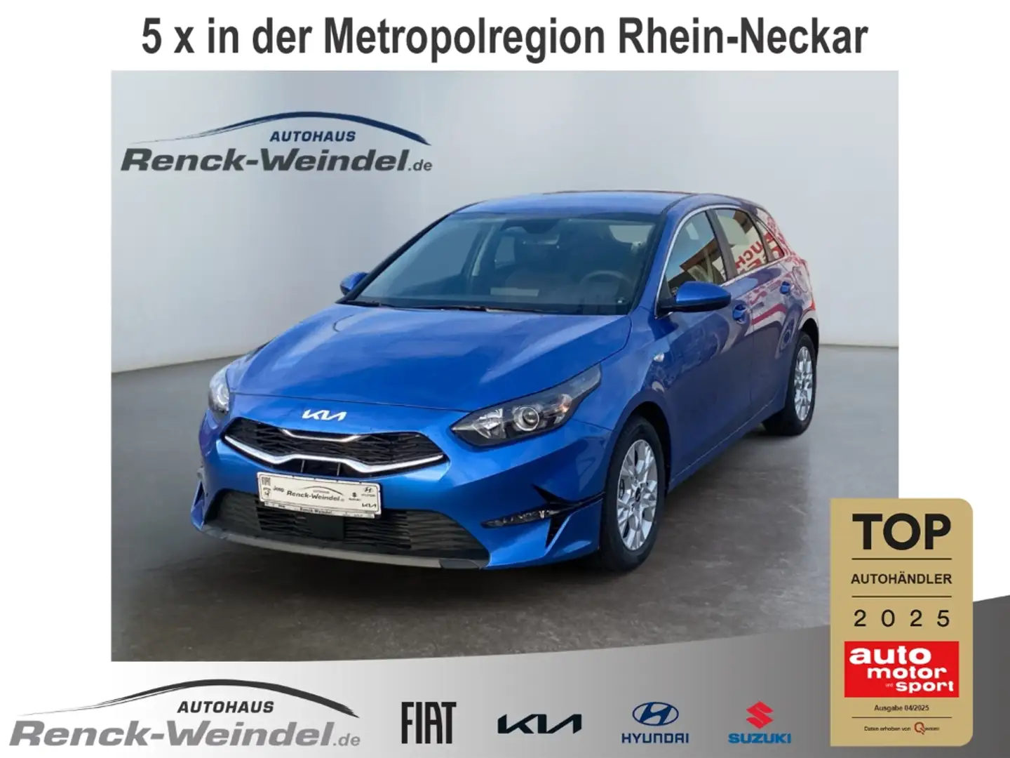 Kia Ceed / cee'd Vision 1.5 T-GDI Navi Klimaautom PDC Kom-paket App Blau - 1