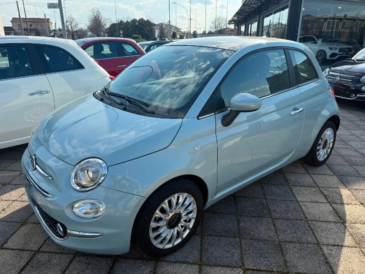 Fiat 500 500 1.0 Hybrid Dolcevita Bleu - 1