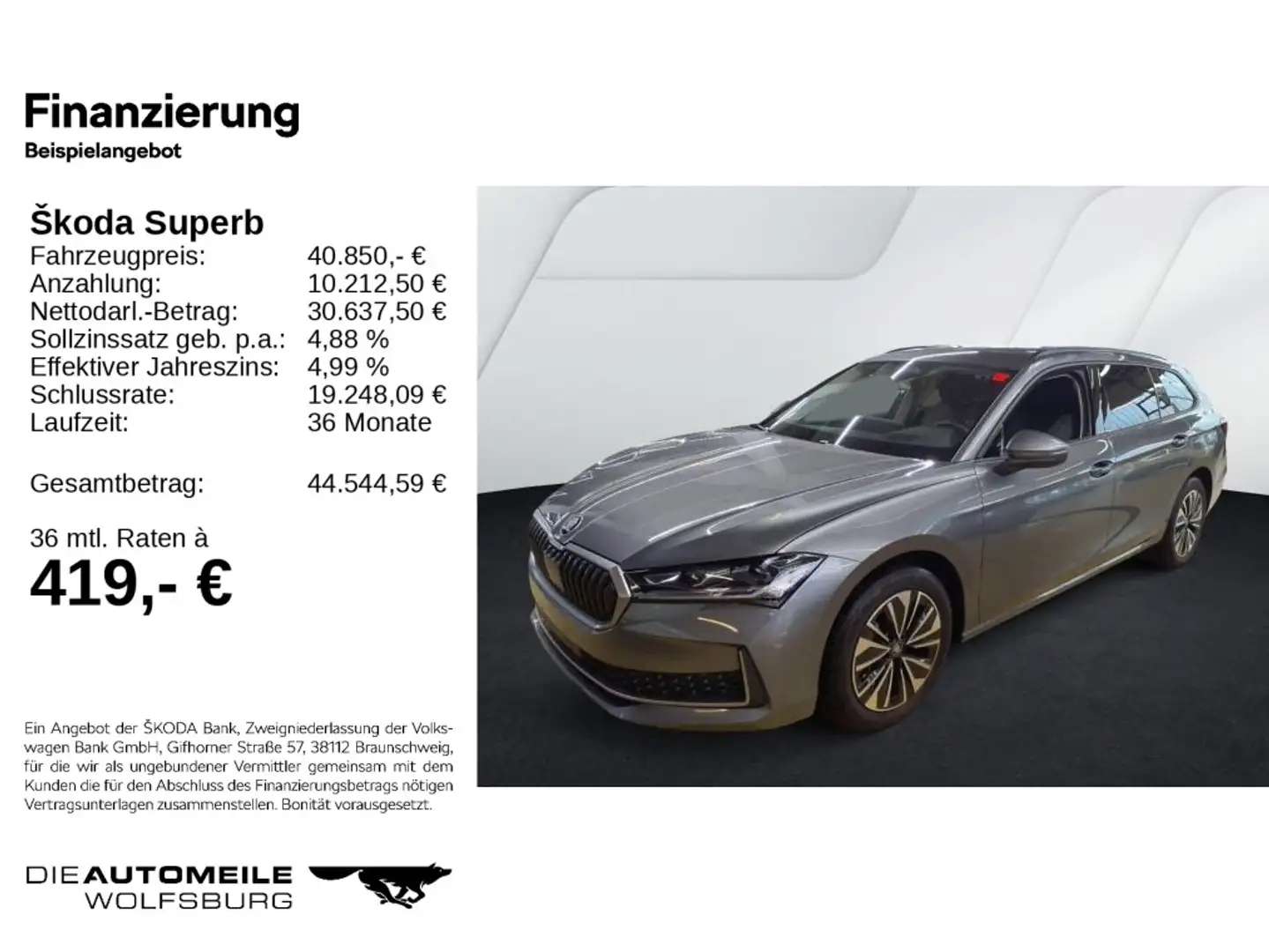 Skoda Superb 4 IV Combi 2.0 TDI DSG Selection Neues Mo Gris - 2