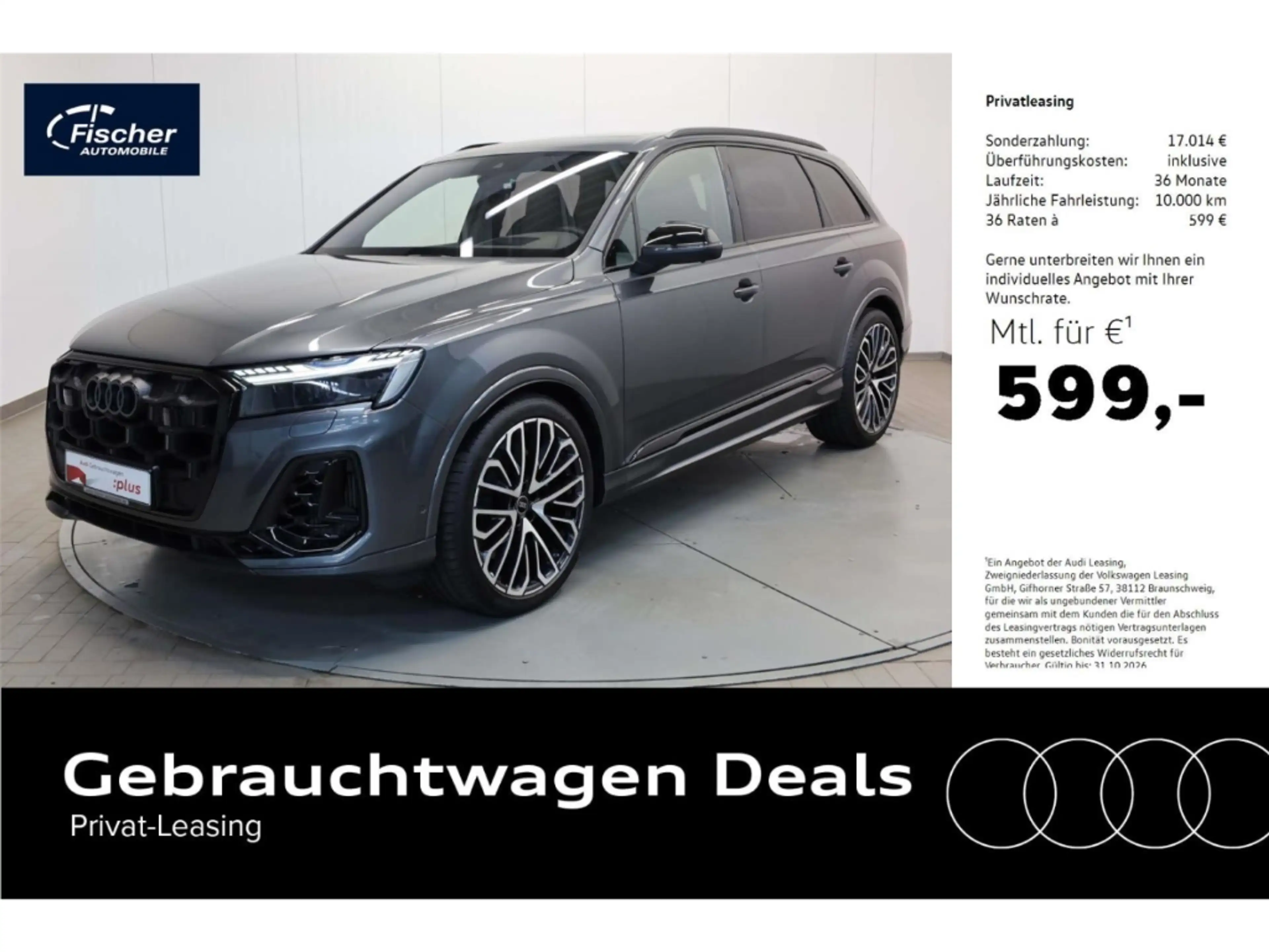 Audi SQ7 TFSI quattro 7Sitze/AHK/P-Dach/360/22''/HUD