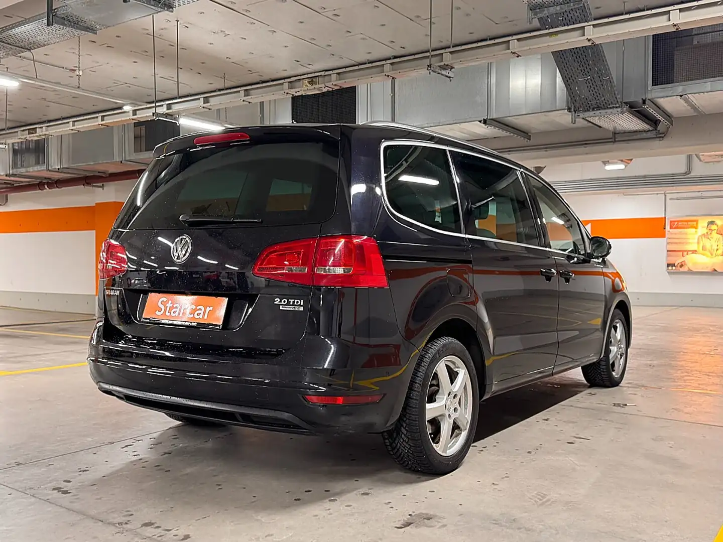 Volkswagen Sharan Highline BMT 2,0 TDI DPF DSG * 7-SITZE*NAVI*KAM... Schwarz - 2