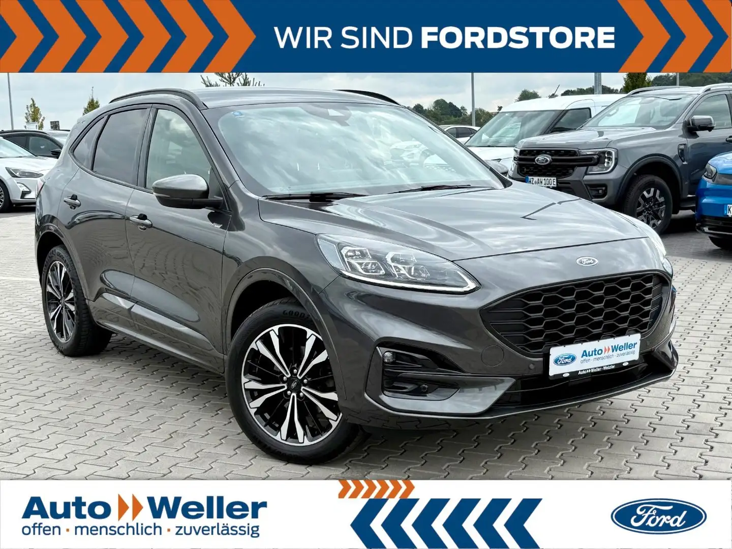 Ford Kuga Plug-In Hybrid ST-Line X AHK 19-Zoll LED Gris - 1