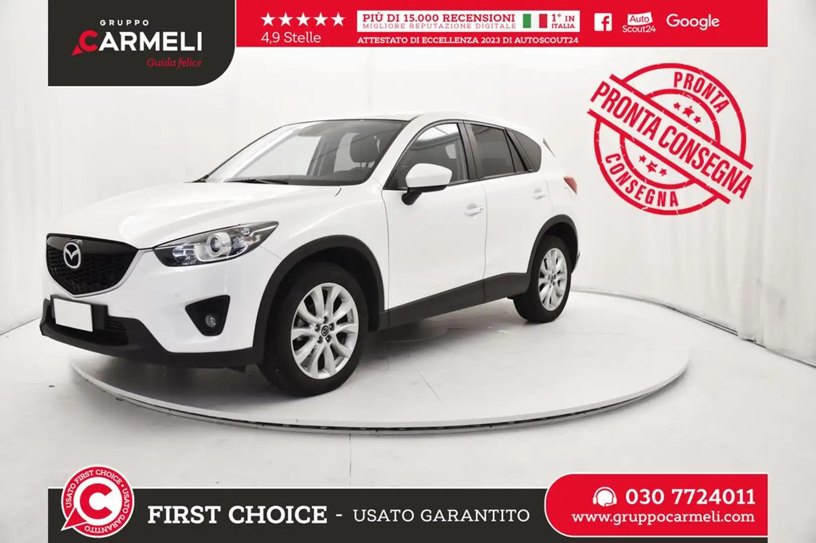 Mazda CX-5 2.2 Exceed 4wd 175cv 6at Weiß - 1
