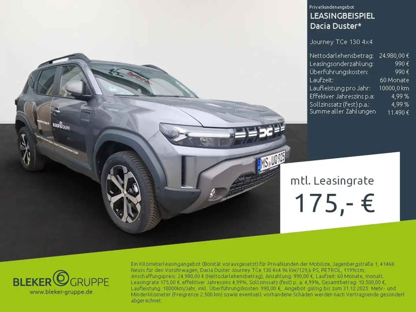 Dacia Duster Journey TCe 130 4x4 Grau - 1