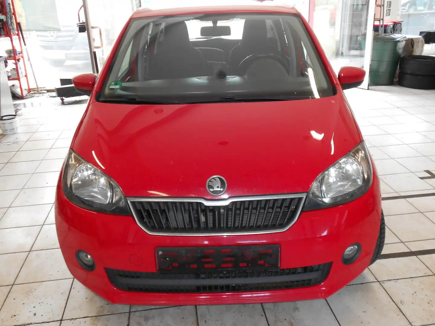 Skoda Citigo Klima, ZV,8fach bereift,Navi,Radio,el.Spiegel..... Rouge - 2