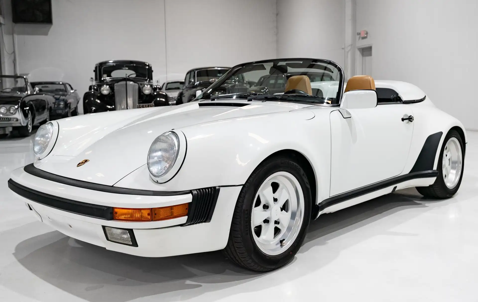 포르쉐 911 Turbo Cabriolet 1989 흰색 사진 4