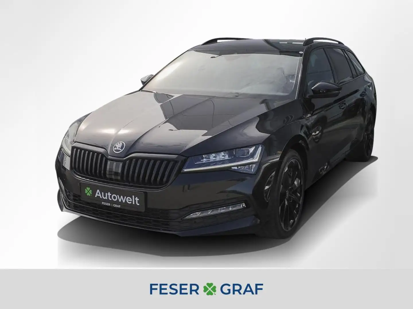 Skoda Superb Combi 2.0 TDI Sportline DSG AHK Matrix Navi PDC Schwarz - 1