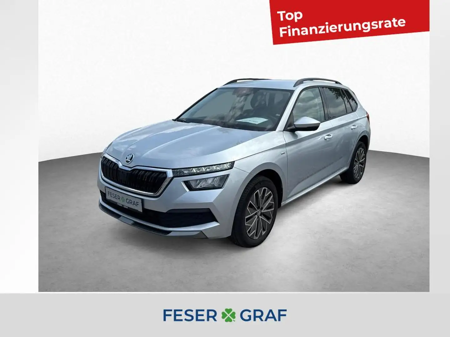 Skoda Kamiq CLEVER 1.0 TSI DSG *KAMERA*ACC*NAVI* Silber - 1