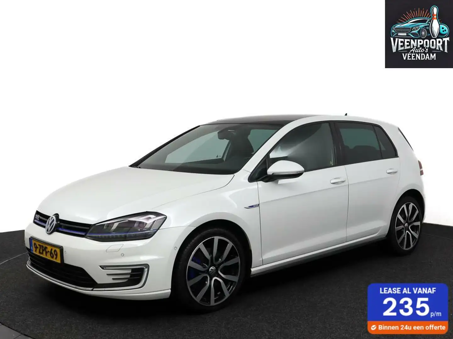 Volkswagen Golf GTE 1.4 TSI Leder Pano Airco Cruise Wit - 1