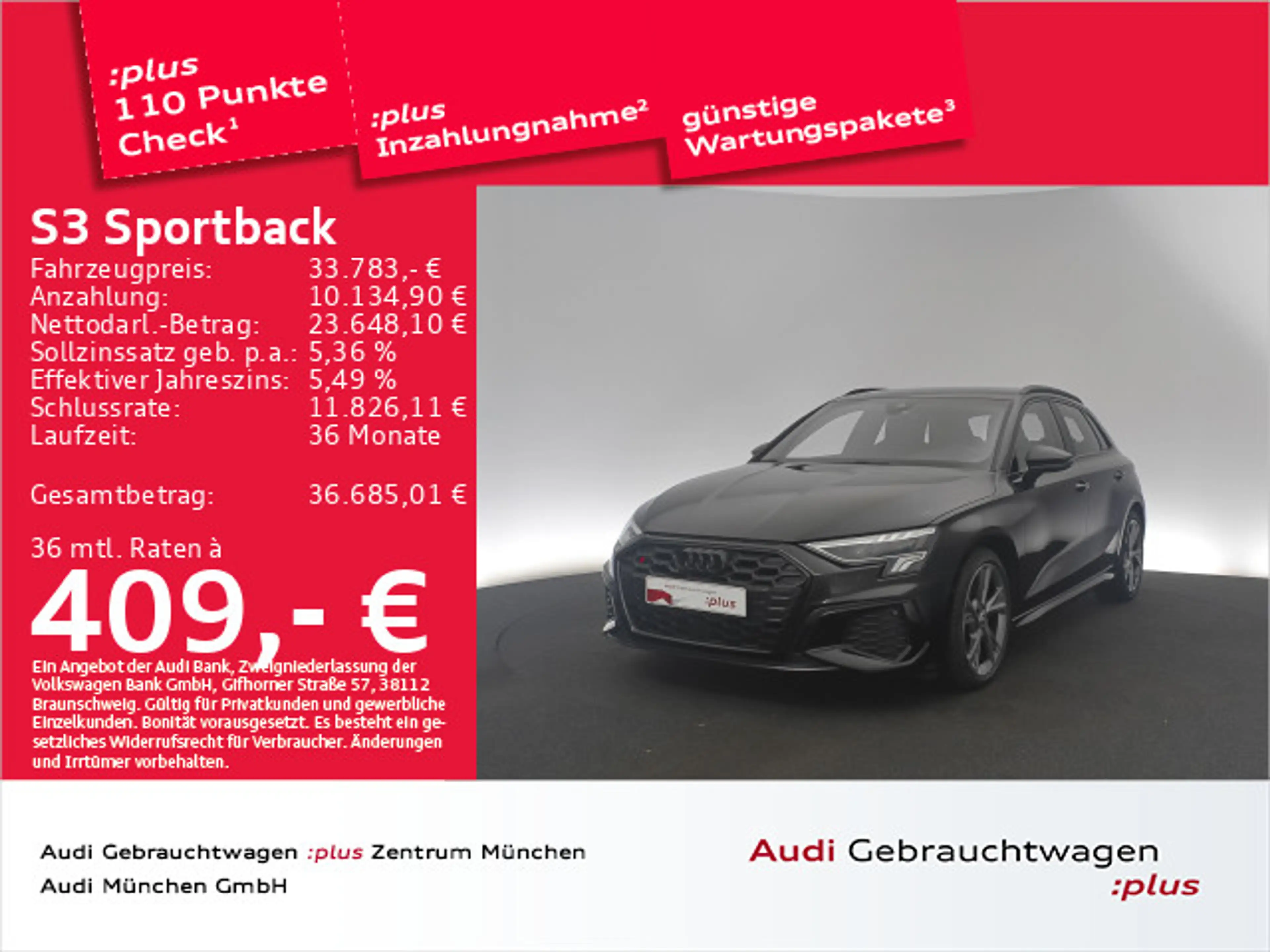 Audi S3 TFSI S tronic Navi+