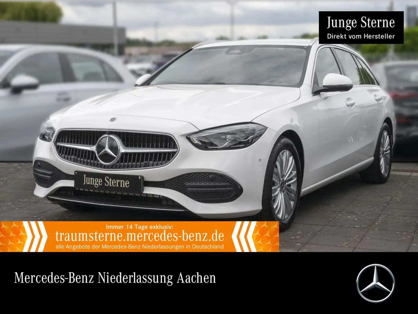 Mercedes-Benz C 200 T AVANTG+360+LED+TOTW+KEYLESS+9G Weiß - 1