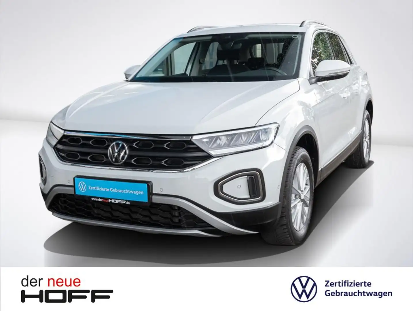 Volkswagen T-Roc 1.0 TSI Life LED Navi Bluetooth Anschlussgarantie Weiß - 1