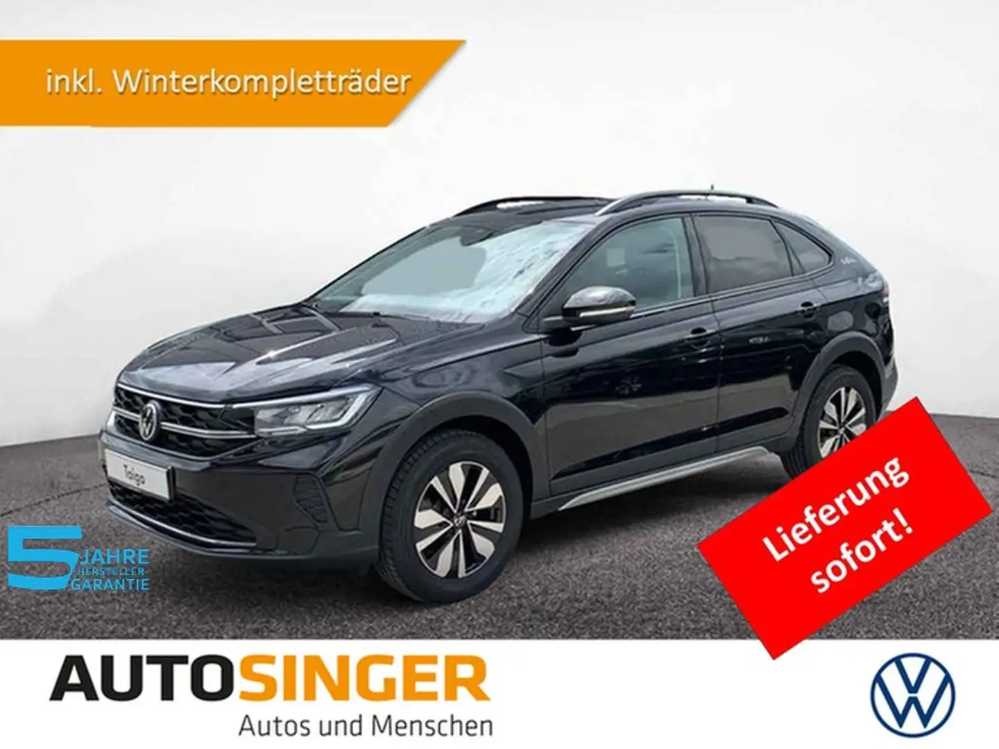 Volkswagen Taigo GOAL 1.0 TSI DSG AHK*CAM*NAV*ACC*WR Noir - 1