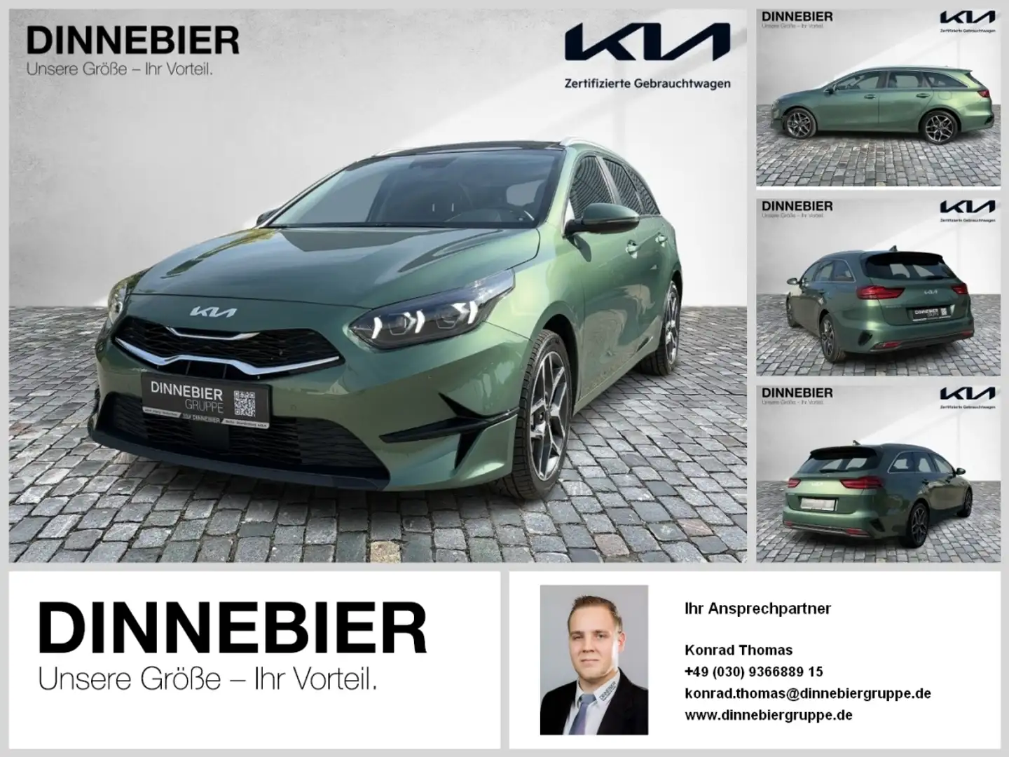 Kia Ceed SW / cee'd SW Ceed Sportswagon Spirit Glasdach+LED+Kamera Groen - 1