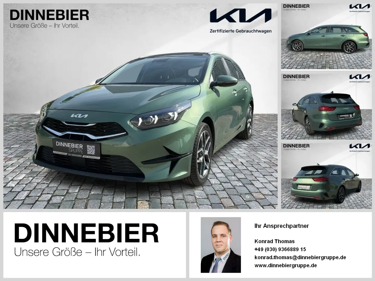 Kia Ceed SW / cee'd SW Ceed Sportswagon Spirit Glasdach+LED+Kamera Grün - 1