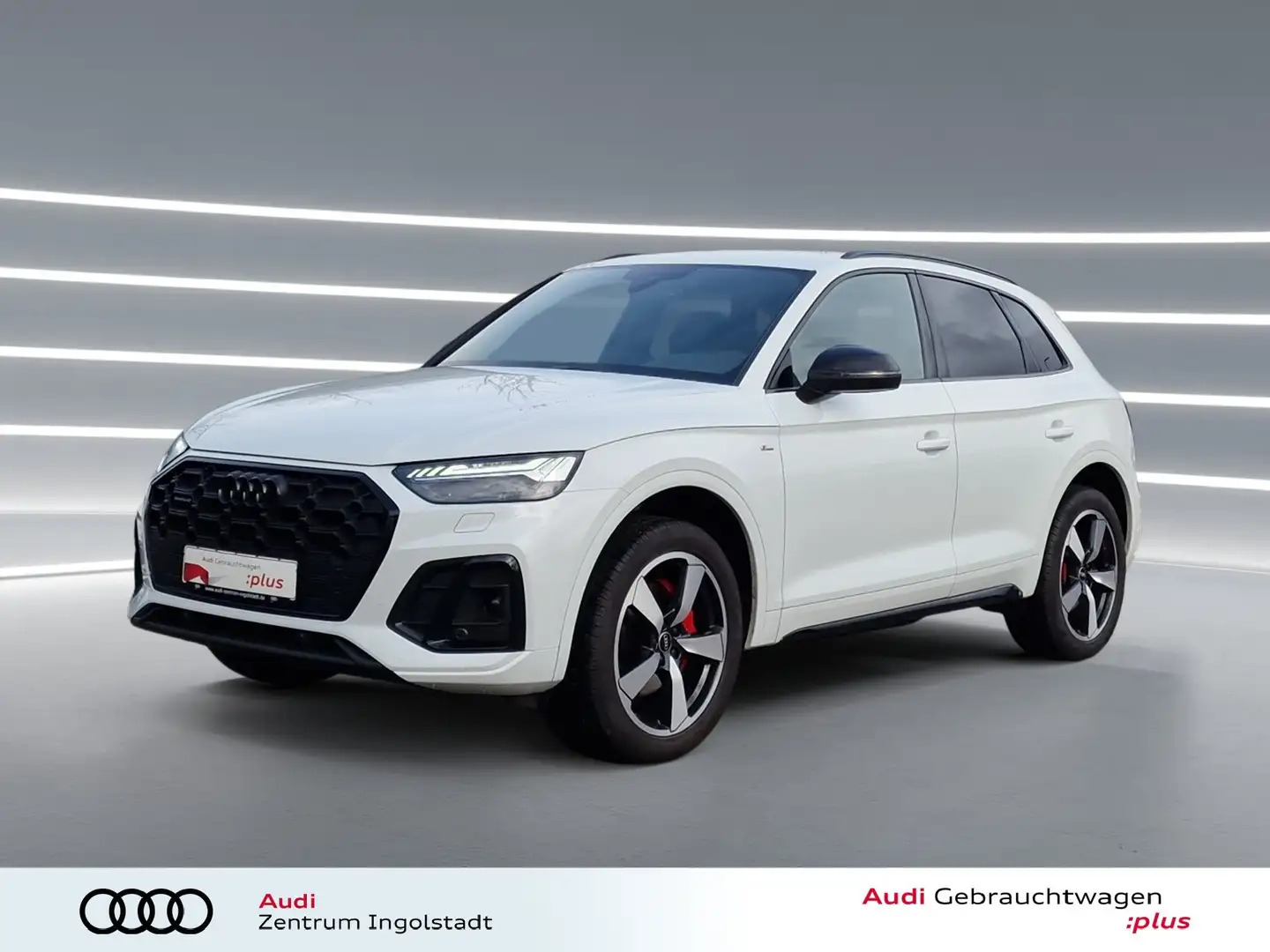 Audi Q5 40 TDI qu 2x S line MATRIX AHK ACC Kamera 20" Weiß - 1