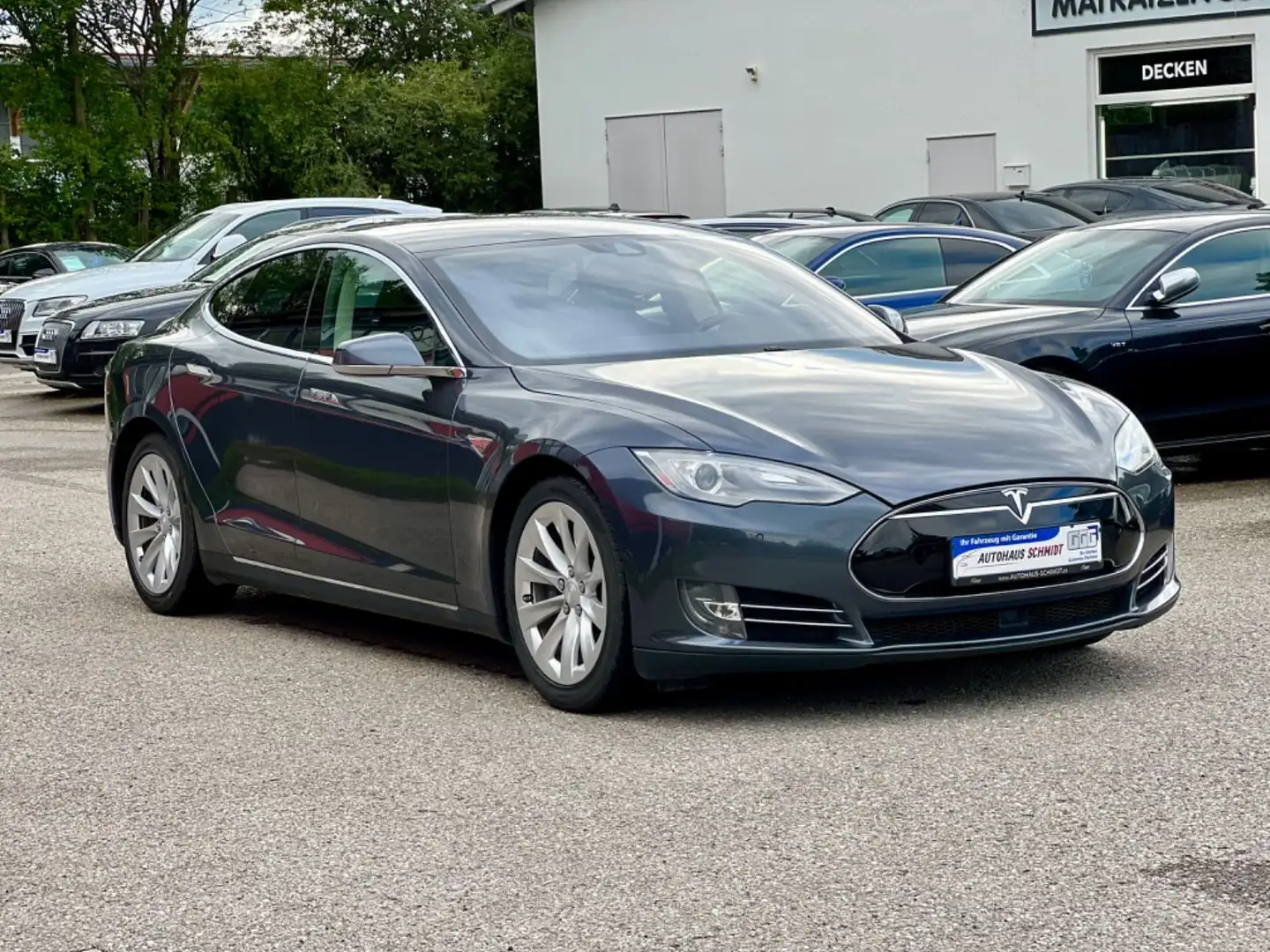 Tesla Model S S 85 Luft 7Sitze Autopilot Winterpak Kamera MWST Gris - 2