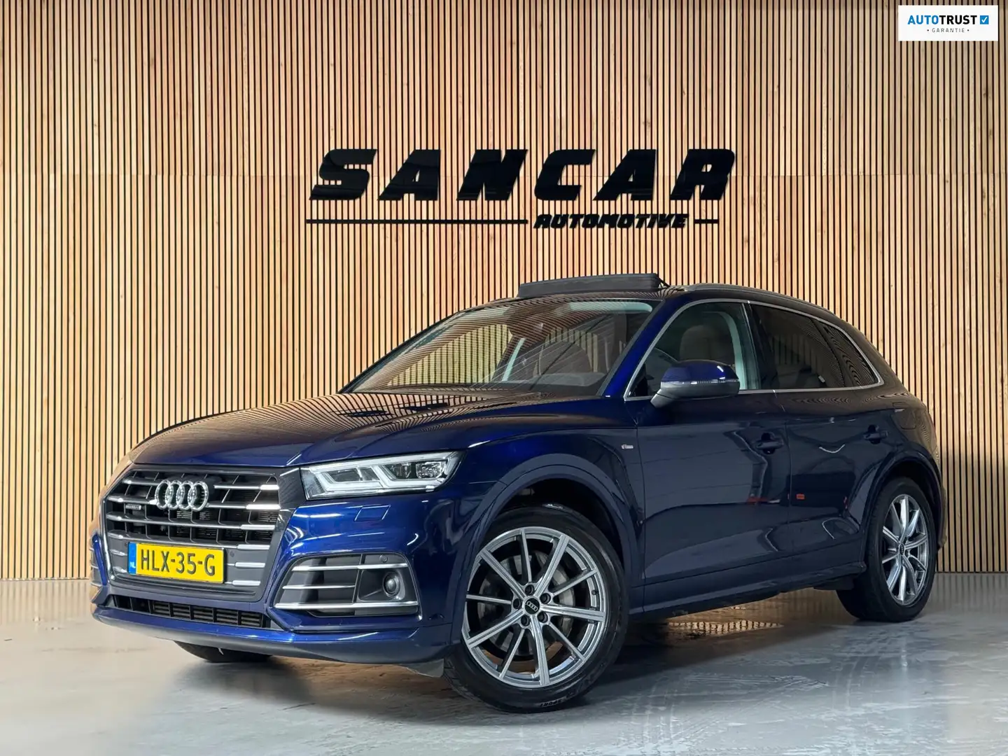 Audi Q5 55 TFSI e quattro Competition S-LINE LUCHTVERING|P Blauw - 1
