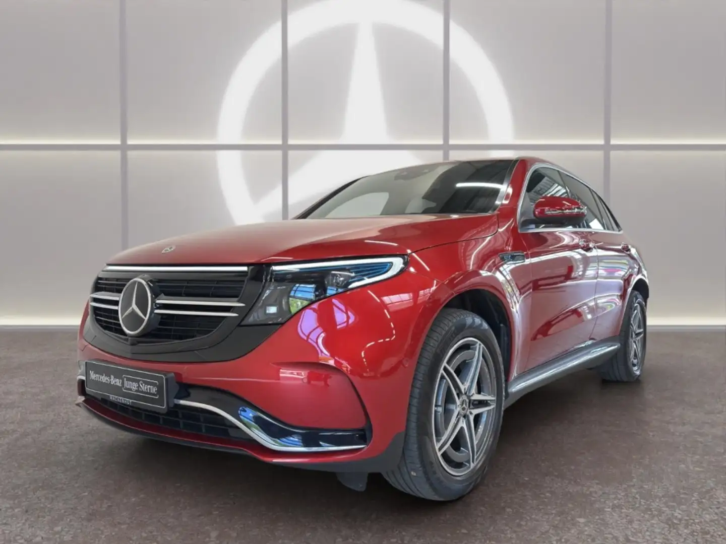 Mercedes-Benz EQC 400 4M AMG DIST+SHD+HUD+AUGM+VERK.ASS+MULTIB Rot - 1