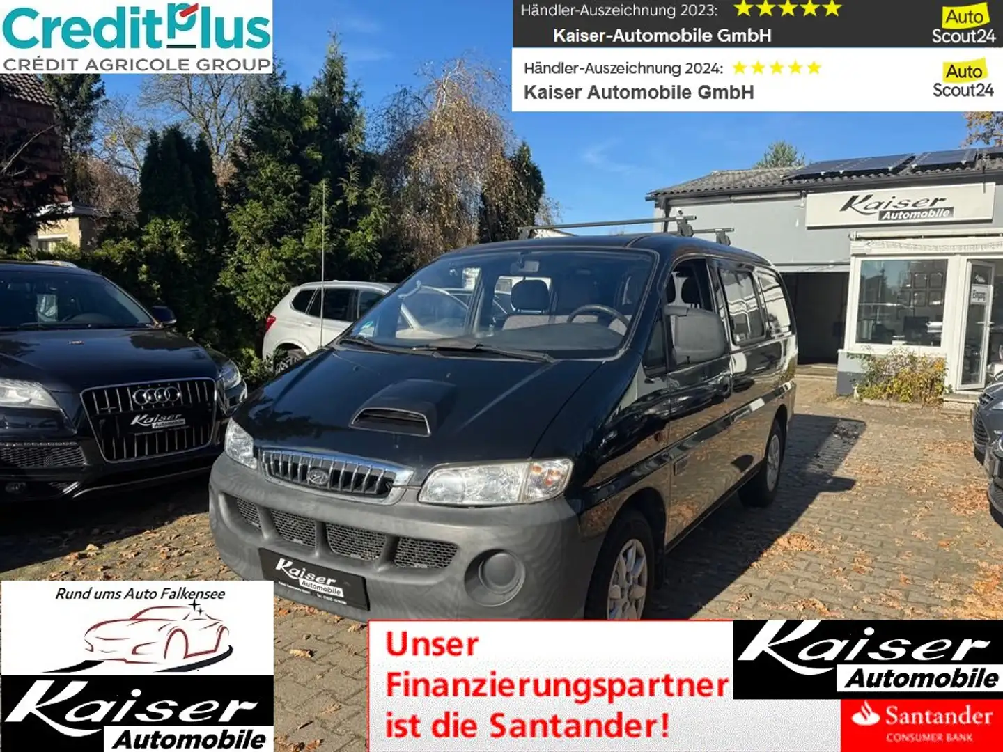 Hyundai H-1 6 Sitzer-großer Kofferraum-AHK-Allwetterreifen Schwarz - 1
