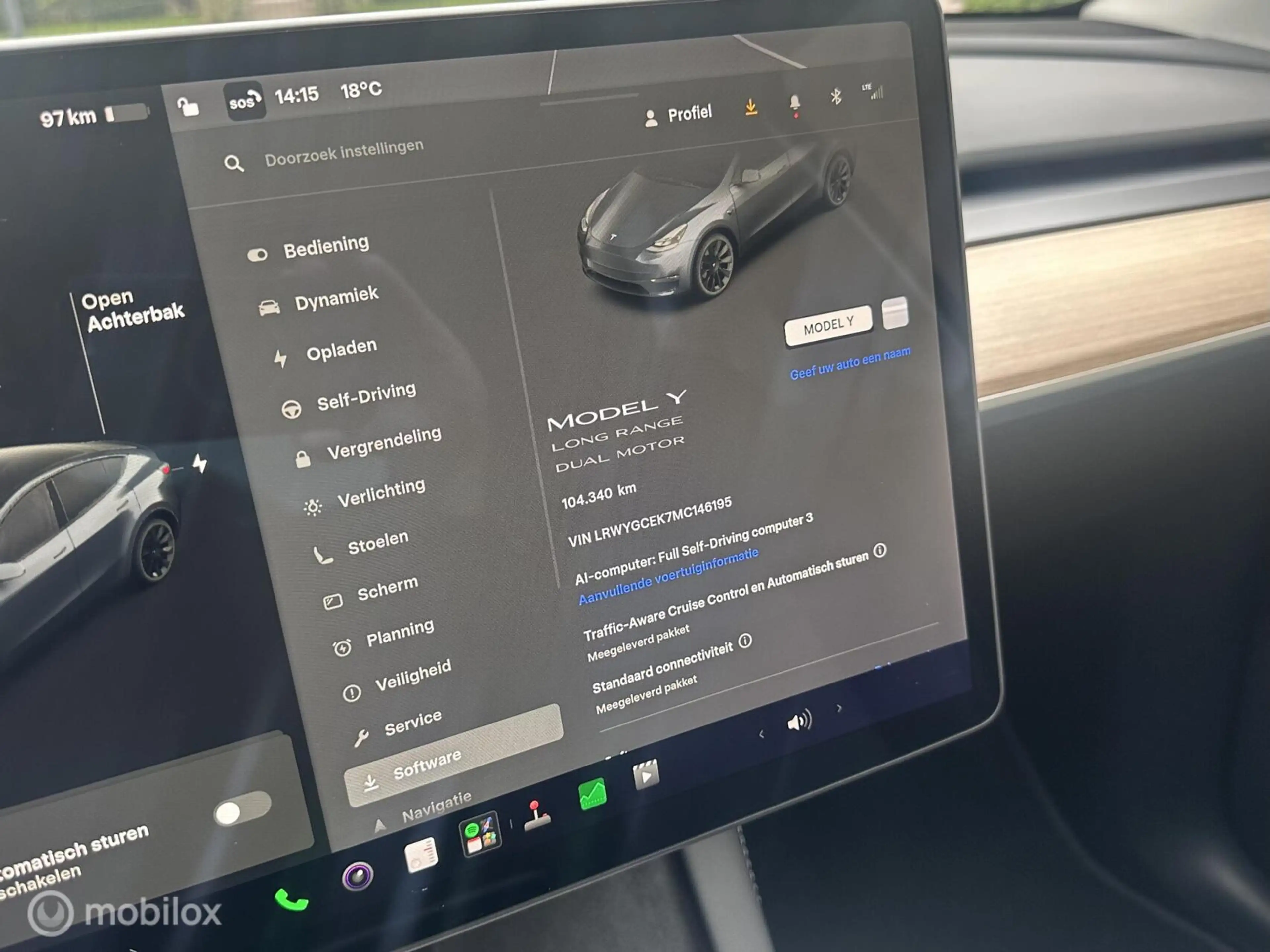 Tesla Model Y Long Range AWD 75 kWh SOH 91% PANORAMADAK AUTOPILO — photo 13