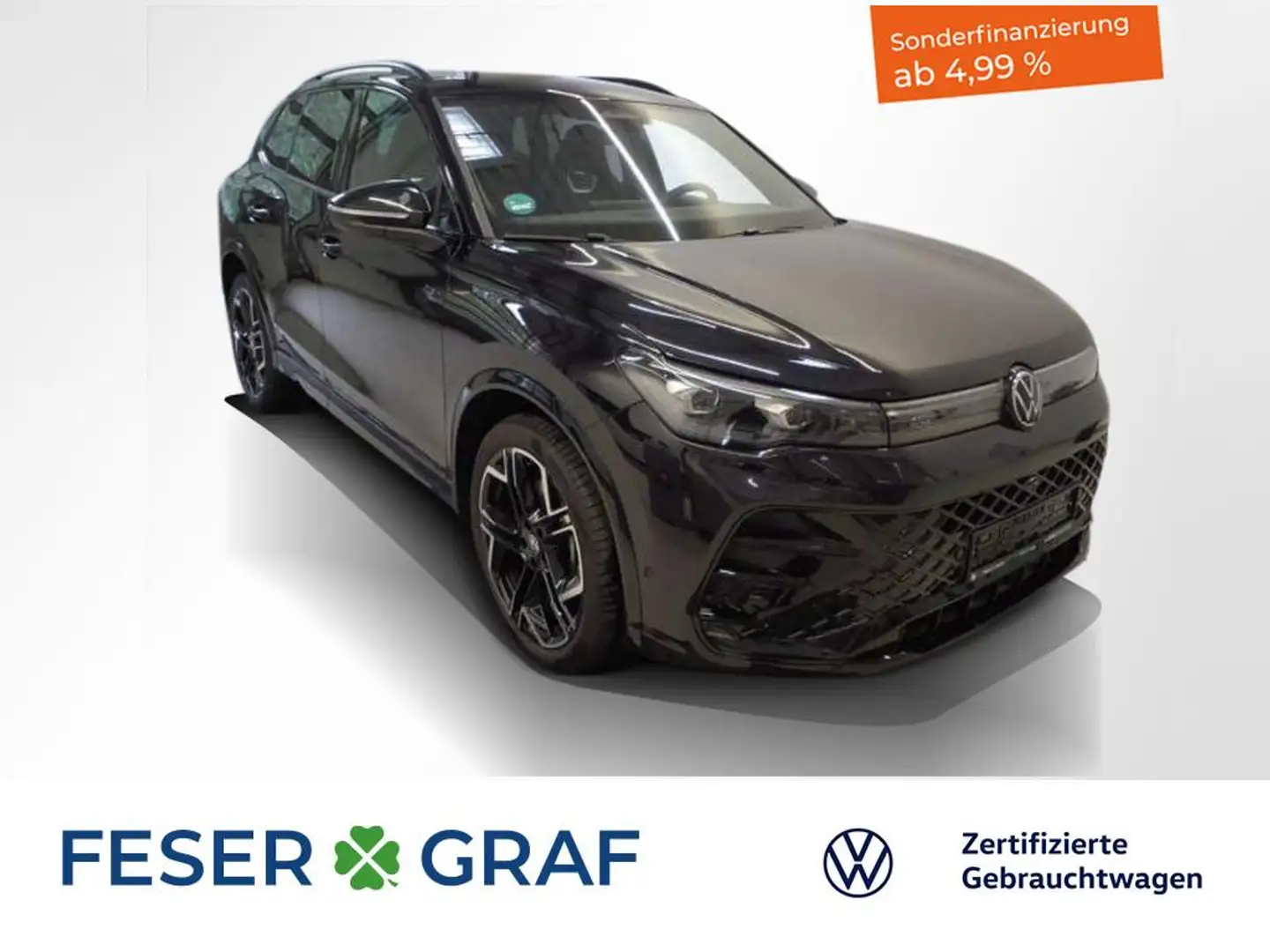 Volkswagen Tiguan R-Line 2.0 TDI KAMERA KESSY SHZ MASSAGE Schwarz - 1
