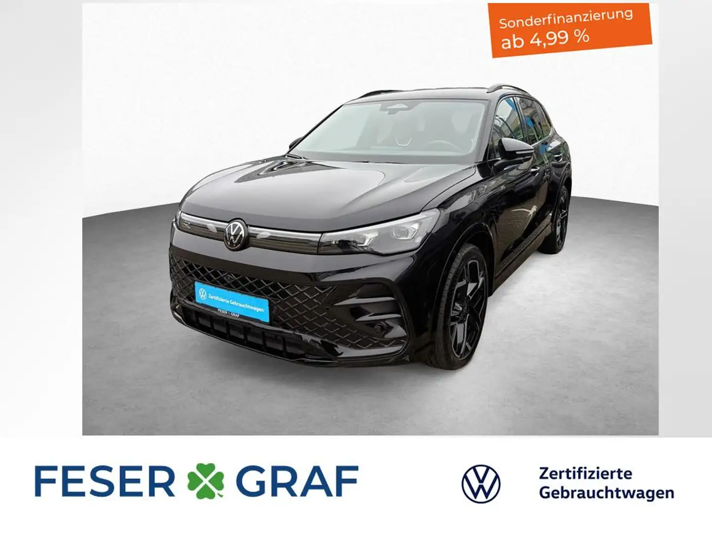 Volkswagen Tiguan R-Line 2.0 TDI KAMERA KESSY SHZ MASSAGE Schwarz - 1