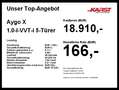 Toyota Aygo X 1.0-l-VVT-i 5-Türer Klima Sitzheizung Rood - thumbnail 3