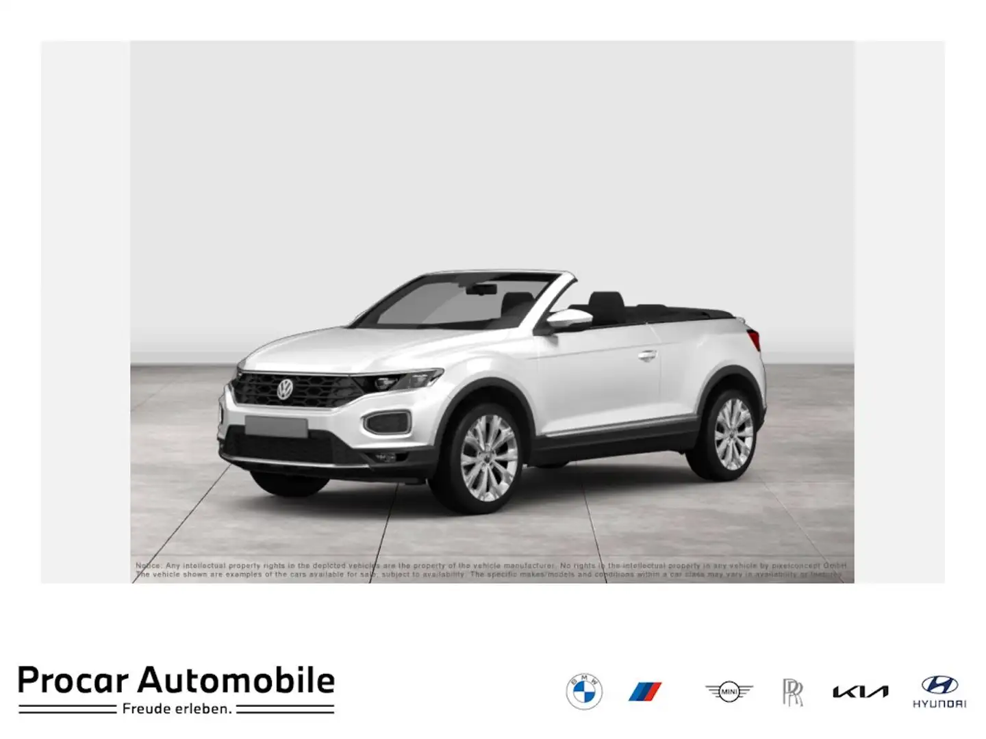 Volkswagen T-Roc Cabriolet 1.5 TSI Style Nav LED PDC Klima Weiß - 1