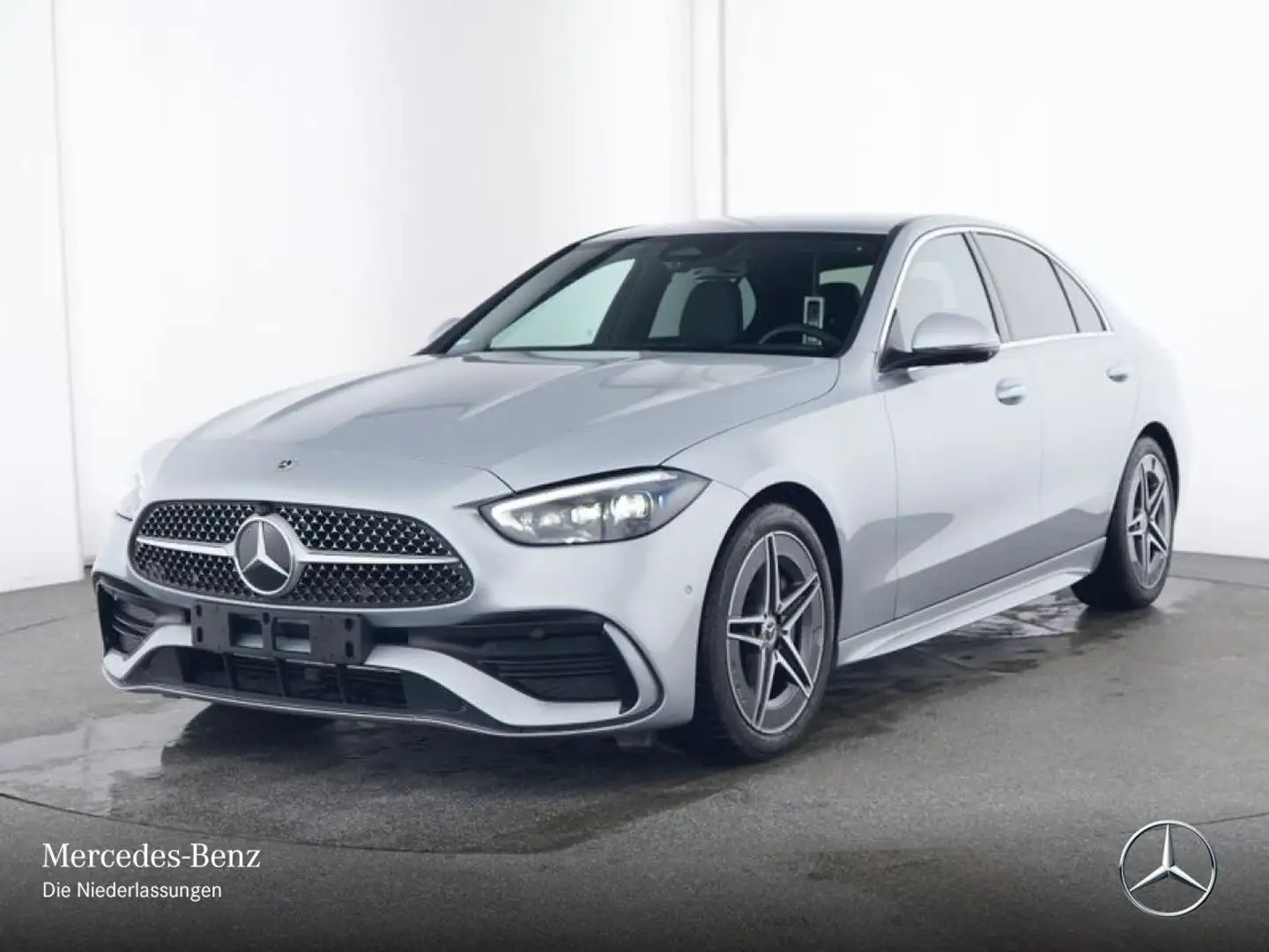 Mercedes-Benz C 200 AMG+360+TOTW+KEYLESS+9G Silber - 2