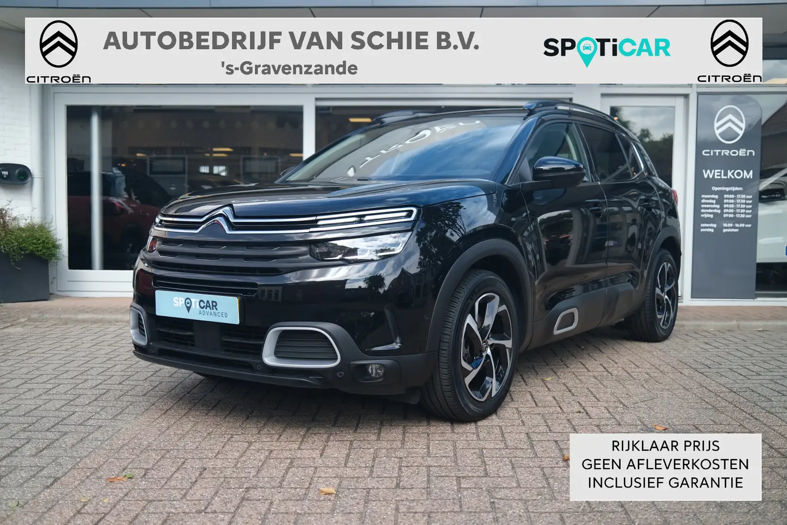 Citroen C5 Aircross PT 130 Feel Leer | Trekhaak | Stoelverwarming Zwart - 1