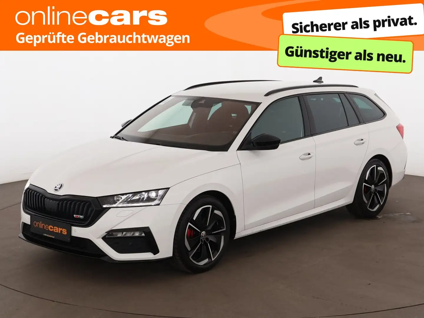 Skoda Octavia Combi 2.0 TDI RS Aut MATRIX HEAD-UP RADAR Weiß - 1