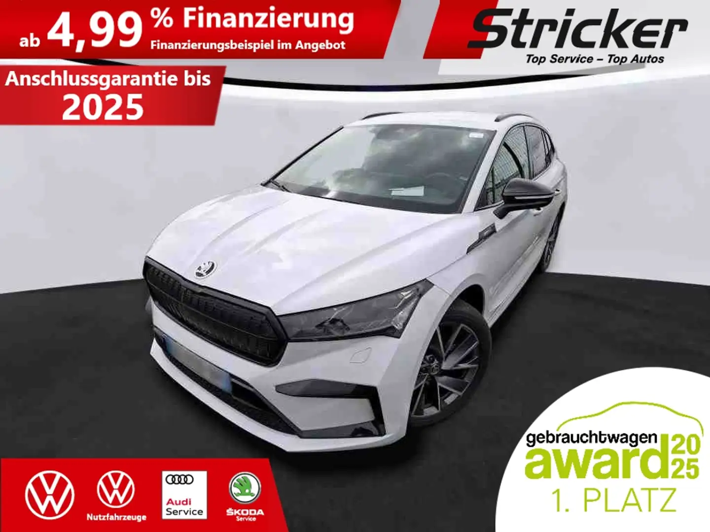 Skoda Enyaq iV60 Sportline 320,-ohne Anzahlung Matrix-Beam Weiß - 2