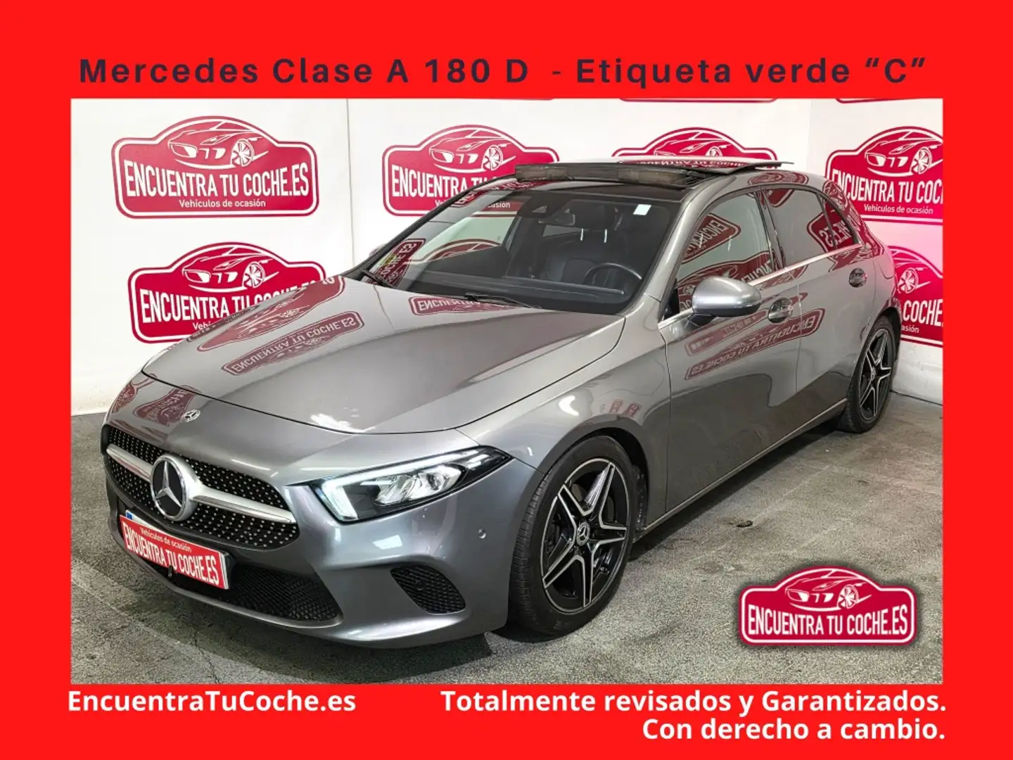 Mercedes-Benz A 180 180d 7G-DCT Gris - 1