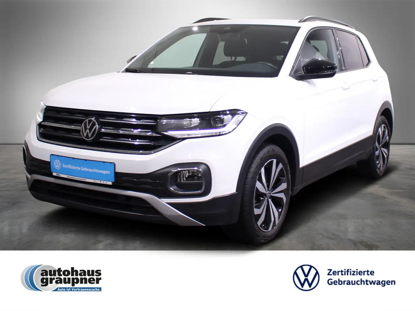 Volkswagen T-Cross 1.0 TSI Active PDC NAVI ACC LED Weiß - 1