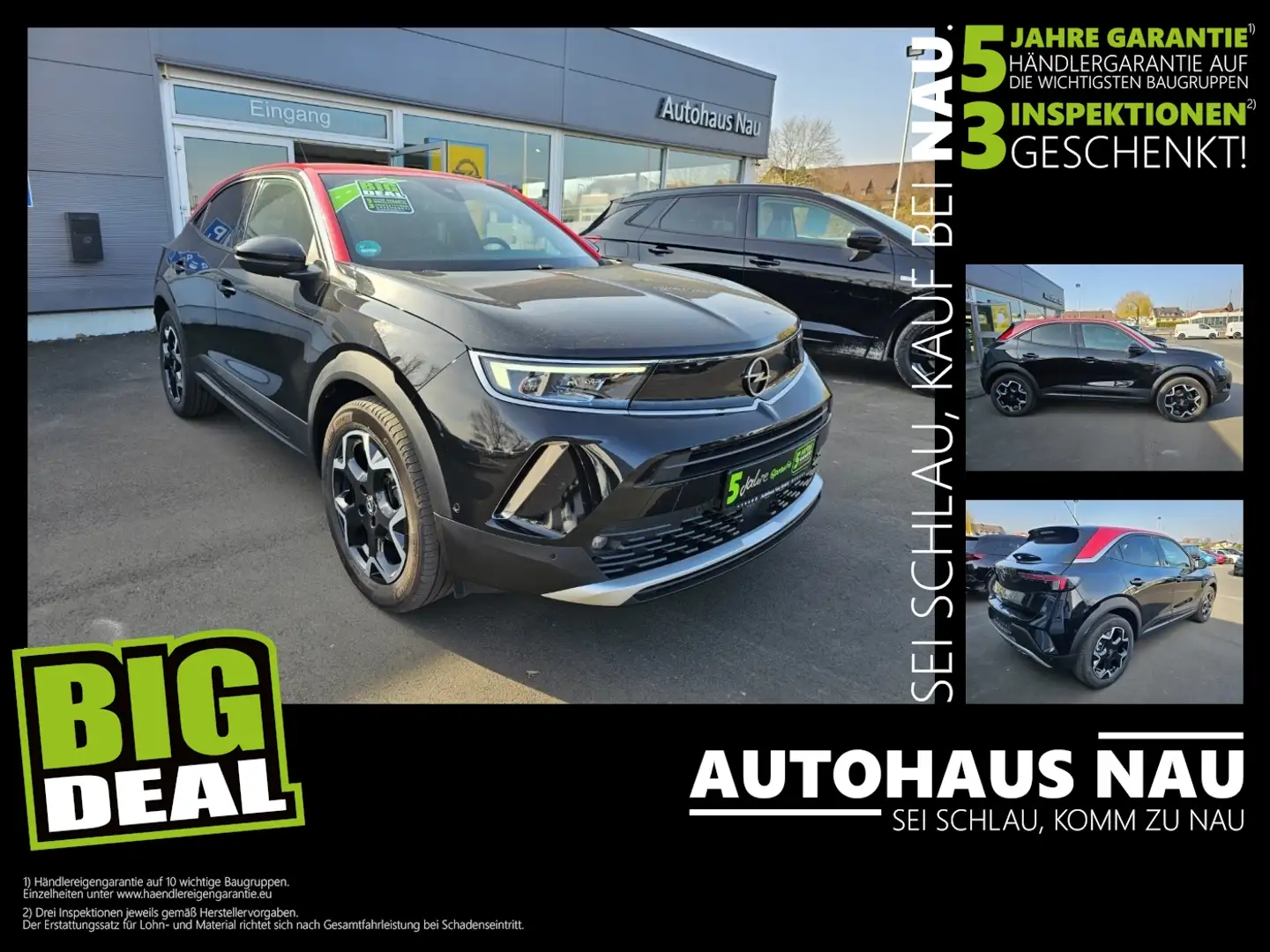 Opel Mokka Ultimate 1.2 inkl. Inspektionspaket BigDeal Noir - 1