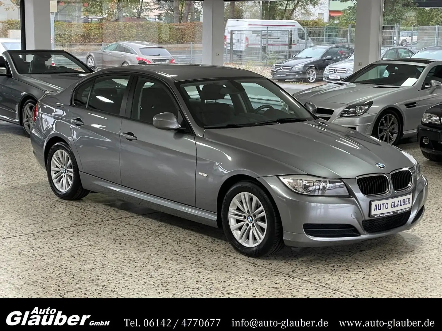 BMW 316 d Limousine/Navi/Teilleder/PDC/SHZ/MFL/1.Hand Grau - 1