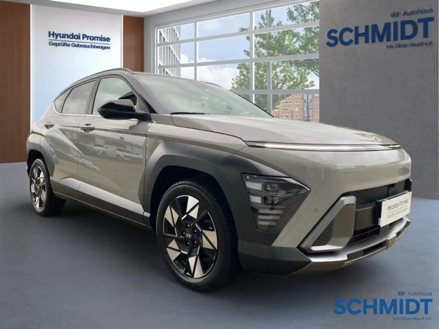 Hyundai KONA Prime 2WD 1.6 T-GDI DCT Navi LED 360°ACC Klimatron Gris - 2