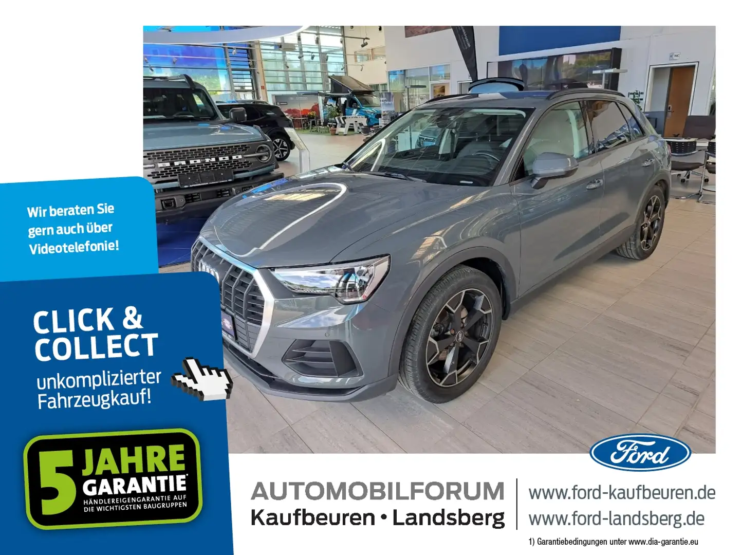 Audi Q3 35 1.5 TFSI LED Navi KlimaA AHK SHZ Gris - 1