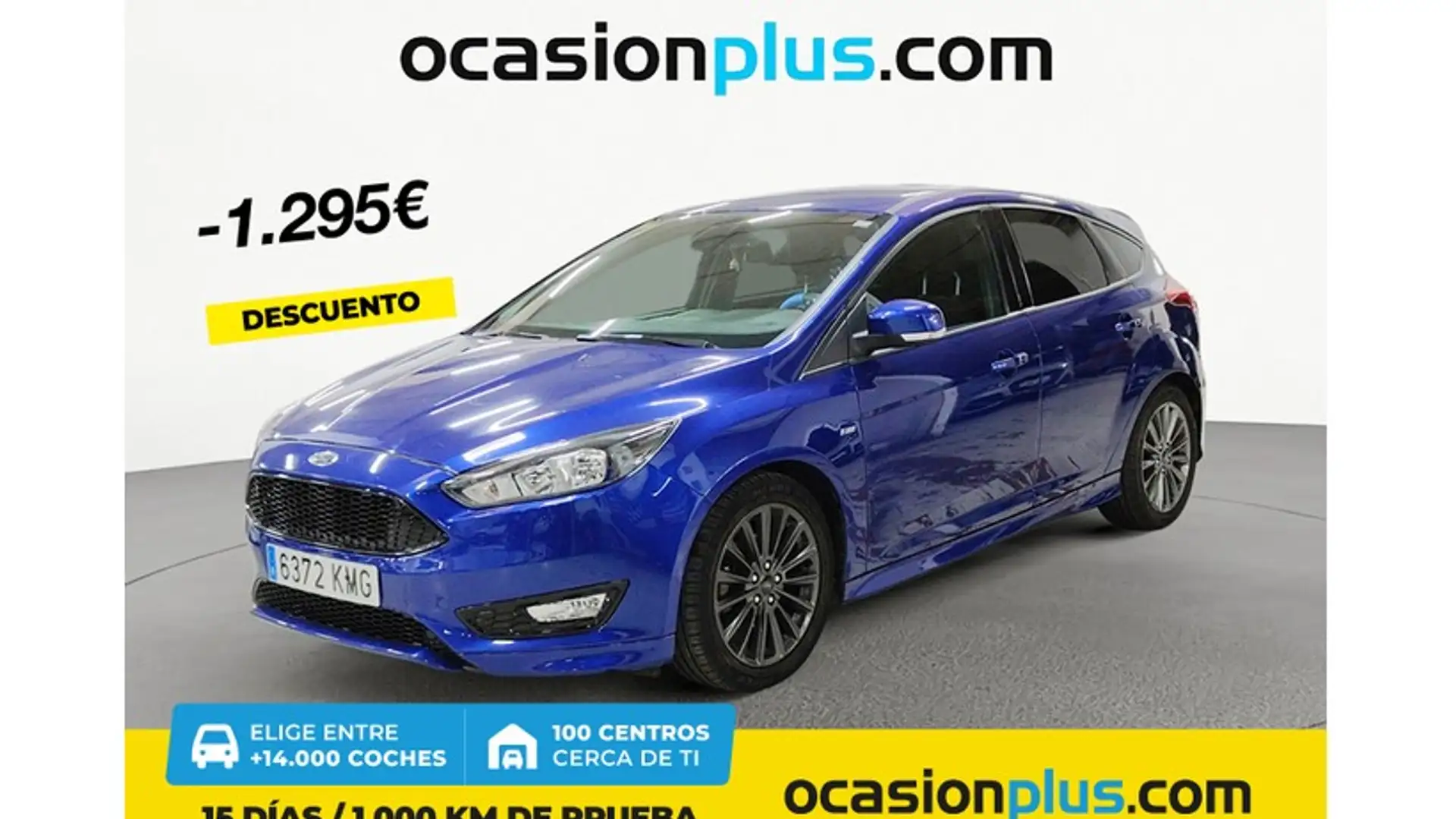 Ford Focus 1.0 Ecoboost Auto-S&S ST-Line 125 Bleu - 1