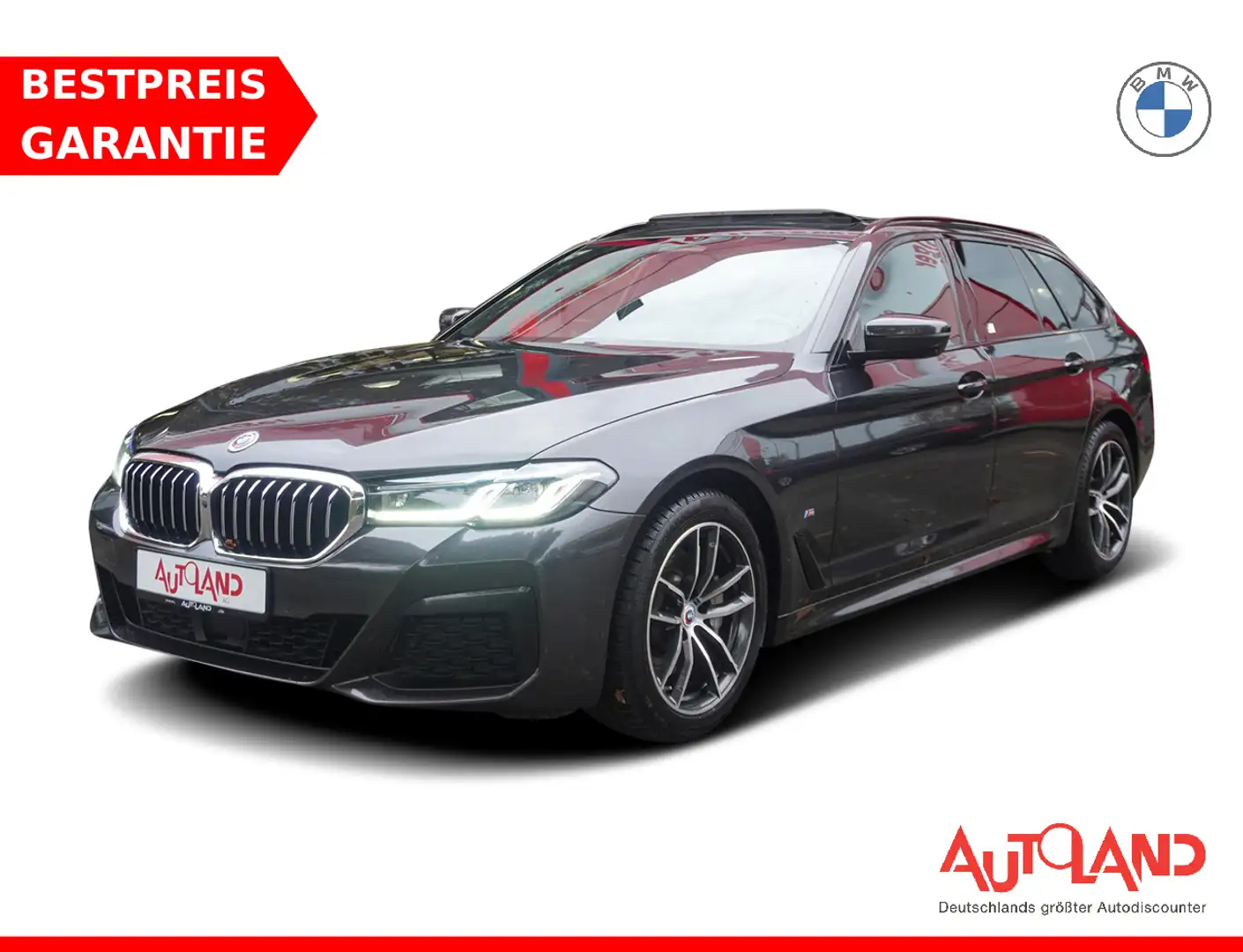 BMW 530 530i M-Sport MHEV Laser ACC Navi Pano Grau - 1