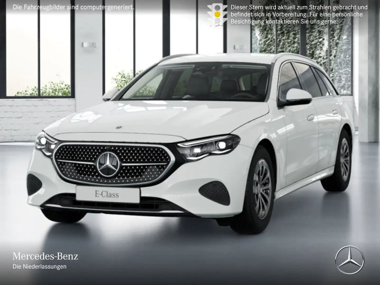 Mercedes-Benz E 200 T Avantgarde 360° Distr+ AHK Kamera Memory Weiß - 2