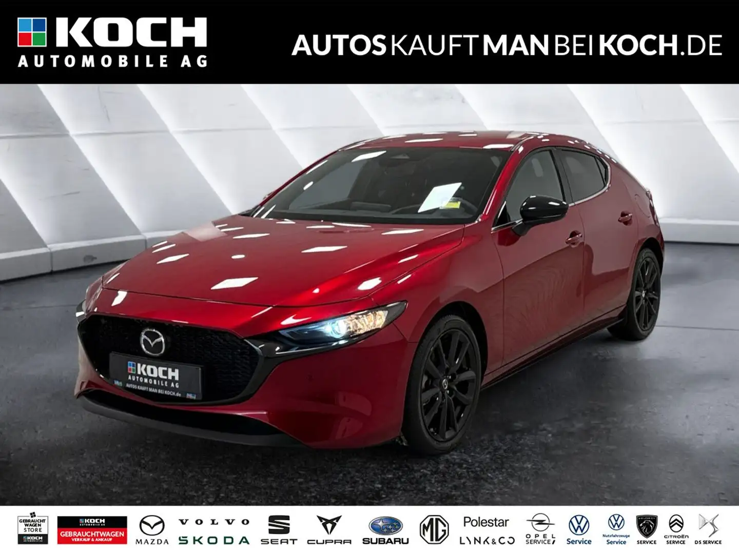 Mazda 3 5HB 2.0L e-Skyactiv G 122ps AT Homura ACC LED Rouge - 1