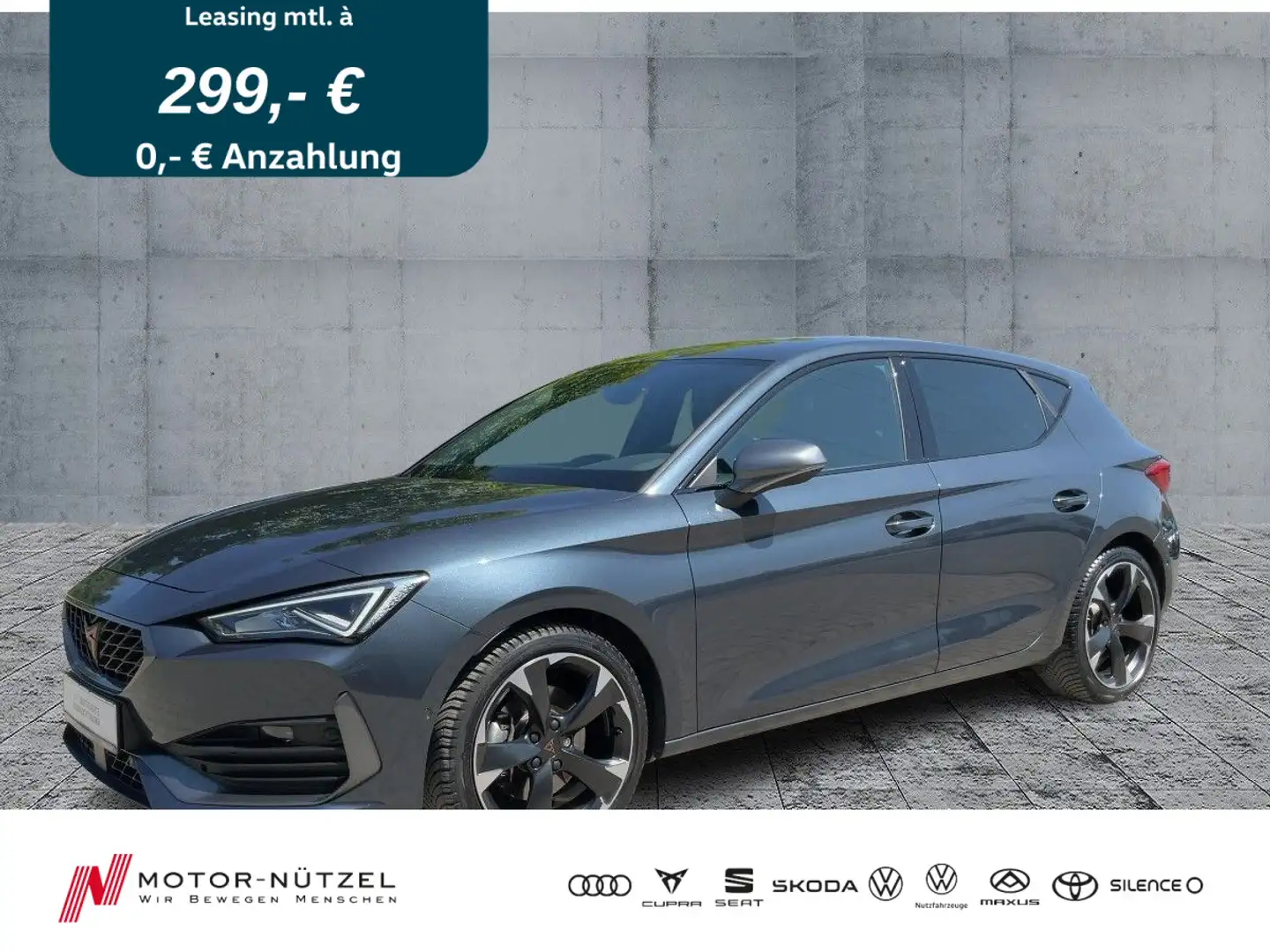 CUPRA Leon 2.0 TSI DSG LED+NAVI+KAMERA+ACC+18Z+DAB+SHZ Grau - 1