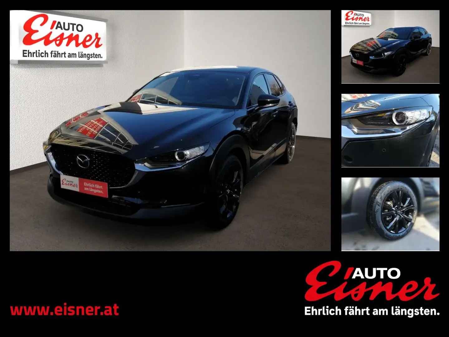 Mazda CX-30 G140 AT HOMURA 2xKlima AUT DynLicht HUD LM Schwarz - 1