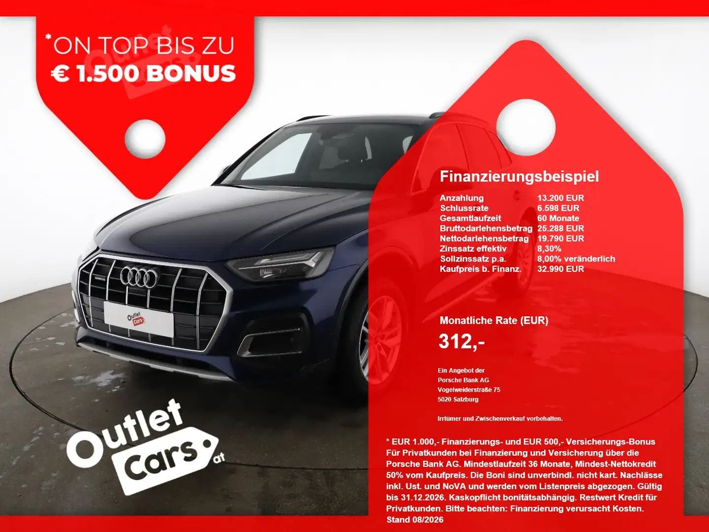 Audi Q5 40 2.0 TDI quattro advanced ASSIST+LED+LEDER Blau - 1