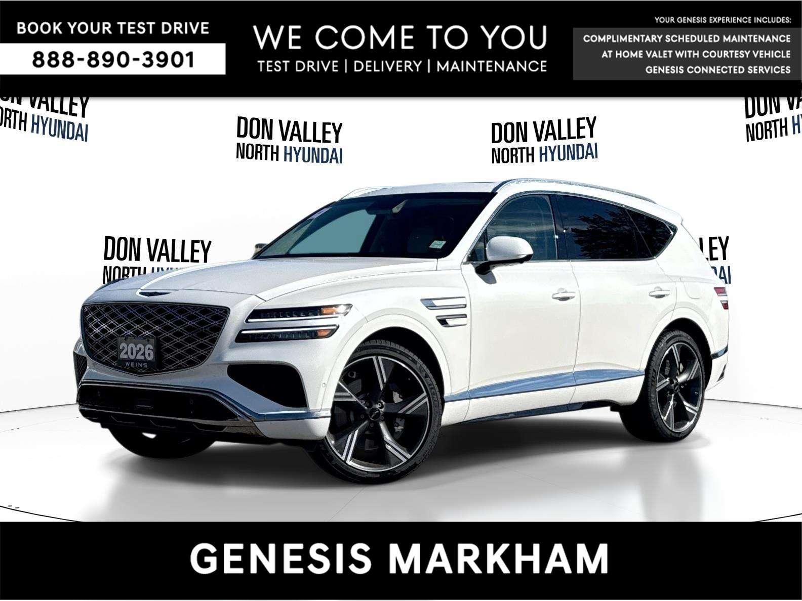 2026 Genesis GV80 3.5T Prestige 7P SOFT-CLOSE DOORS | CPO! | 360 SU