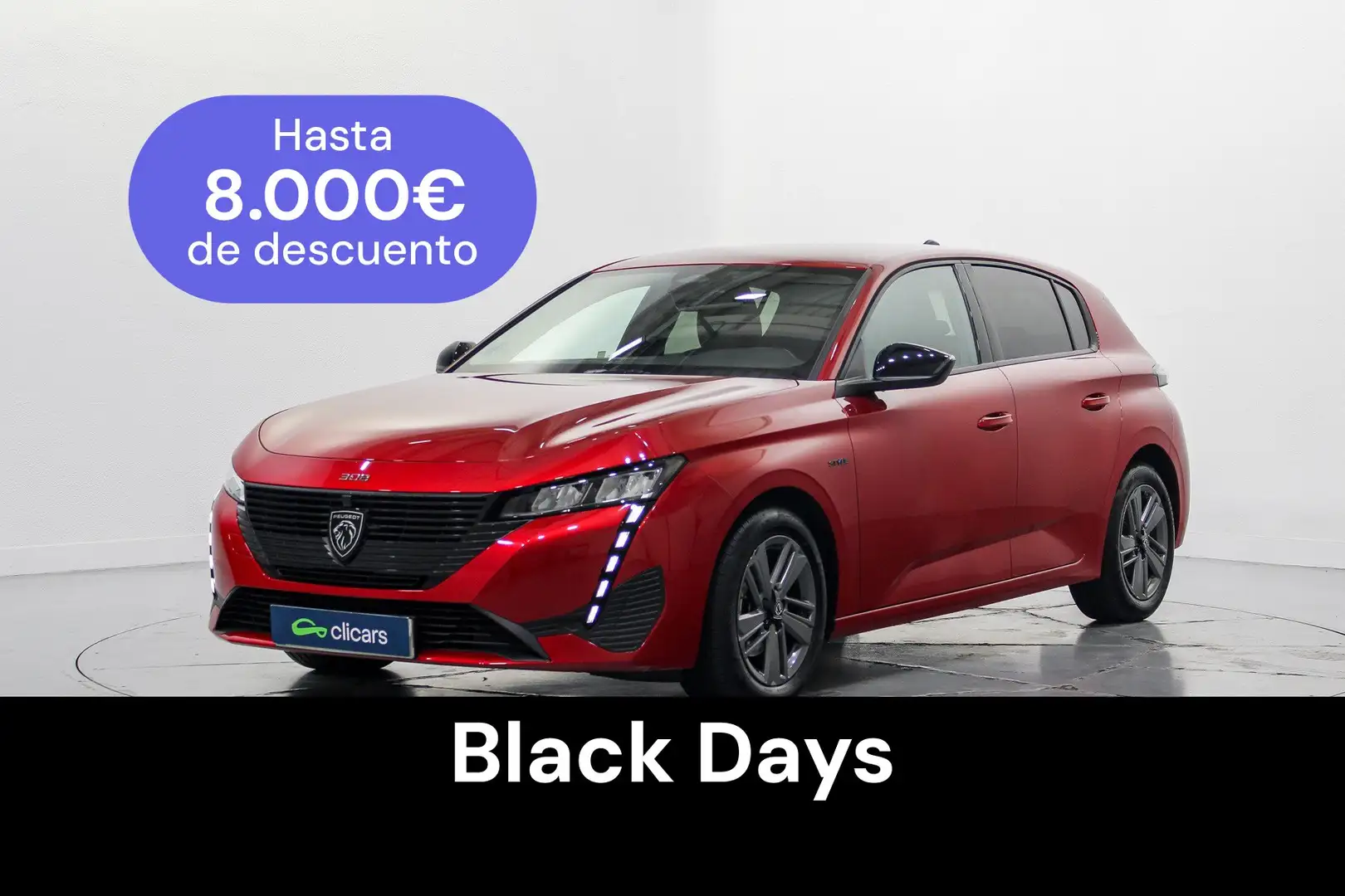 Peugeot 308 1.2 PureTech S&S Style EAT8 130 Rouge - 1