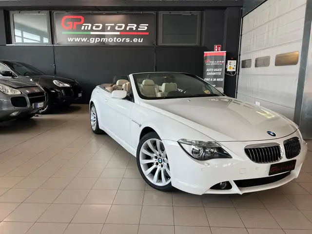 BMW 650 i Cabrio 367CV ! 1 PROPRIETARIO ! BIANCA ORIGINALE